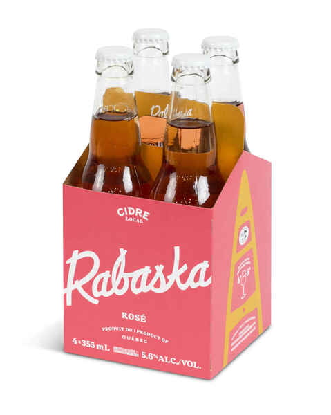 Cidre Rabaska Rosé 355 ML (ensemble de 4)