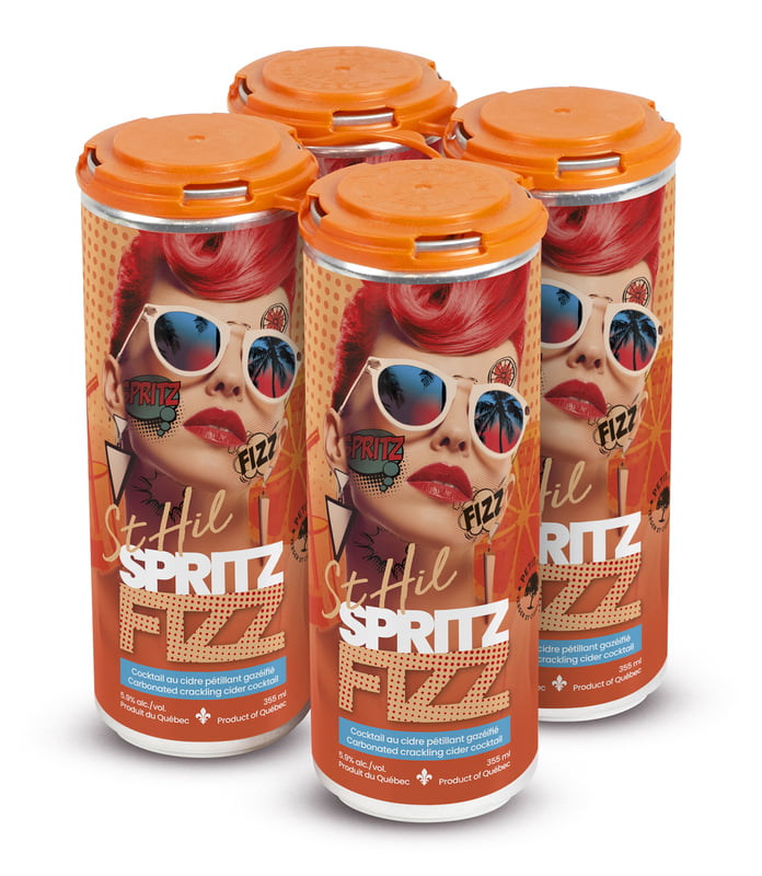 Cidre St-Hil Spritz 355 ML (ensemble de 4)