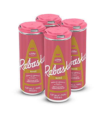 Cidre Rabaska Rosé 355 ML (ensemble de 4)